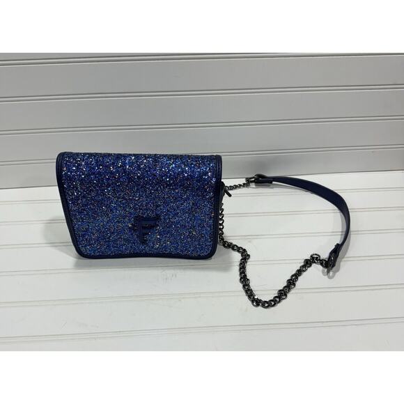 FIORELLI NIGHTTAILS BLUE SMALL FLAPOVER HANDBAG NIGHT SKY SPARKLES ***See Photos - Picture 3 of 5